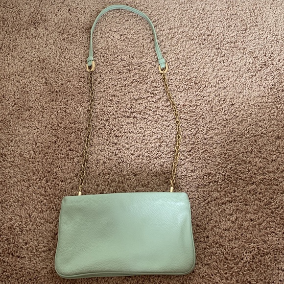 Ann Taylor Mint Green Chain Strap Accent Purse Crossbody  Bag - Picture 2 of 13